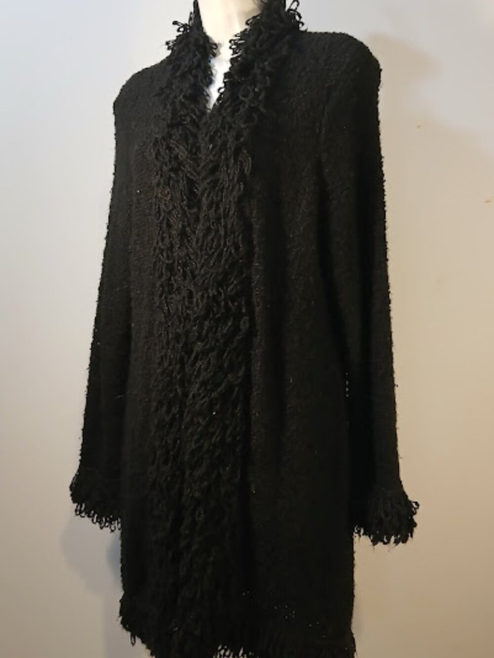 Chico's Design Black Cardigan Size 1